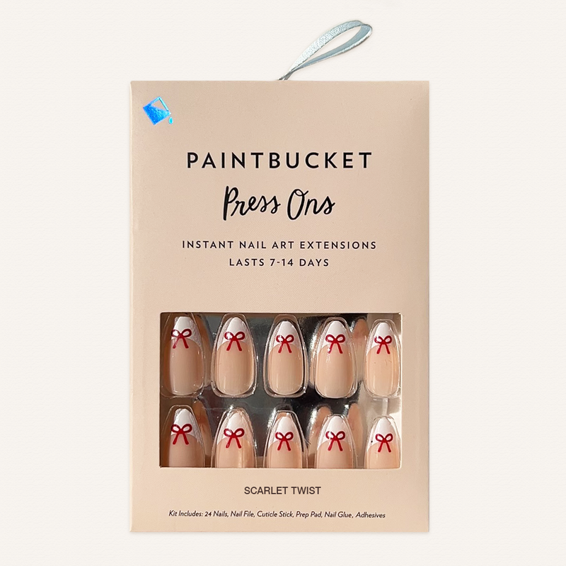 Scarlet Twist Press On Nails