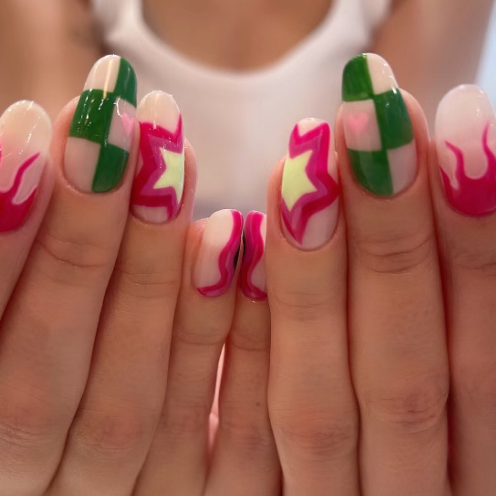 https://carlie.velepan.com/%E2%9C%B0-meilleur-blog-pinterest/ | Green acrylic  nails, Nails, Soft nails