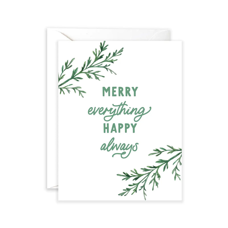 Merry Everything Greeting Card | Happy Holidays Card