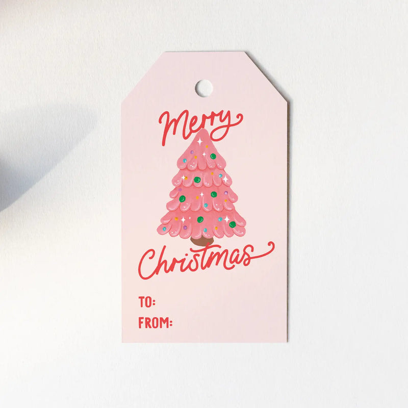 Pinkmas Gift Tag - Merry Christmas Gift Tag Set