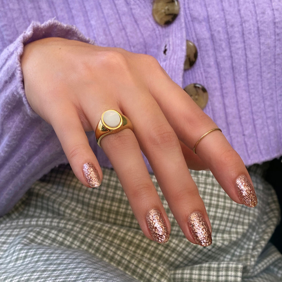 Spikes Delicate Gold Ring - SoNailicious Boutique